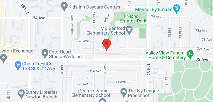 map of 14210 72A AVENUE